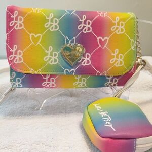 NWT - BETSEY JOHNSON Handbag Crossbody - “LUV”